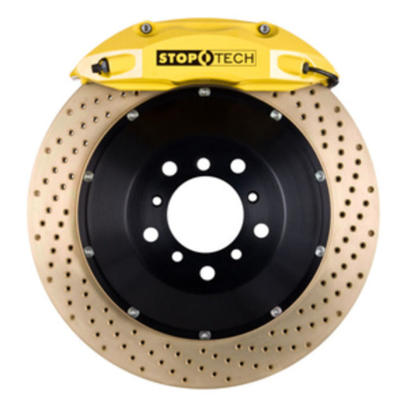 StopTech BBK 08-13 BMW M3/11-12 1M Coupe Rear Yellow ST-40 Caliper 355x32 Zinc Drilled Rotor