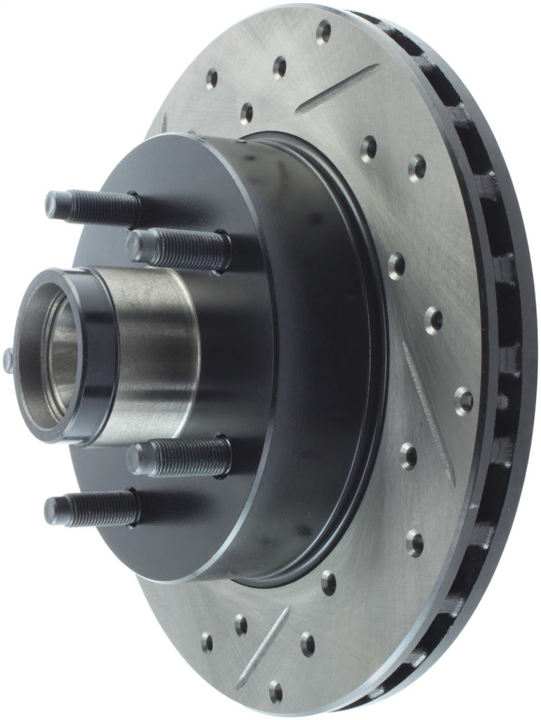 StopTech 90-94 Ford Ranger 2WD / 94 Mazda B2200/B2300/B2500 Front Slotted & Drilled Right Rotor