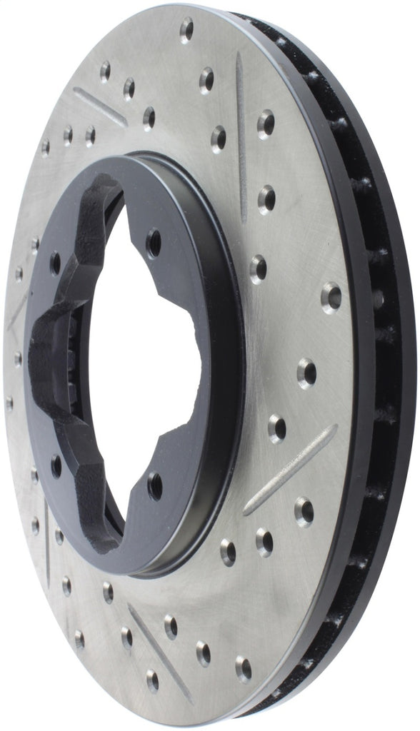 StopTech 97 Acura CL / 90-97 Honda Accord Coupe/Sedan Slotted & Drilled Left Front Rotor