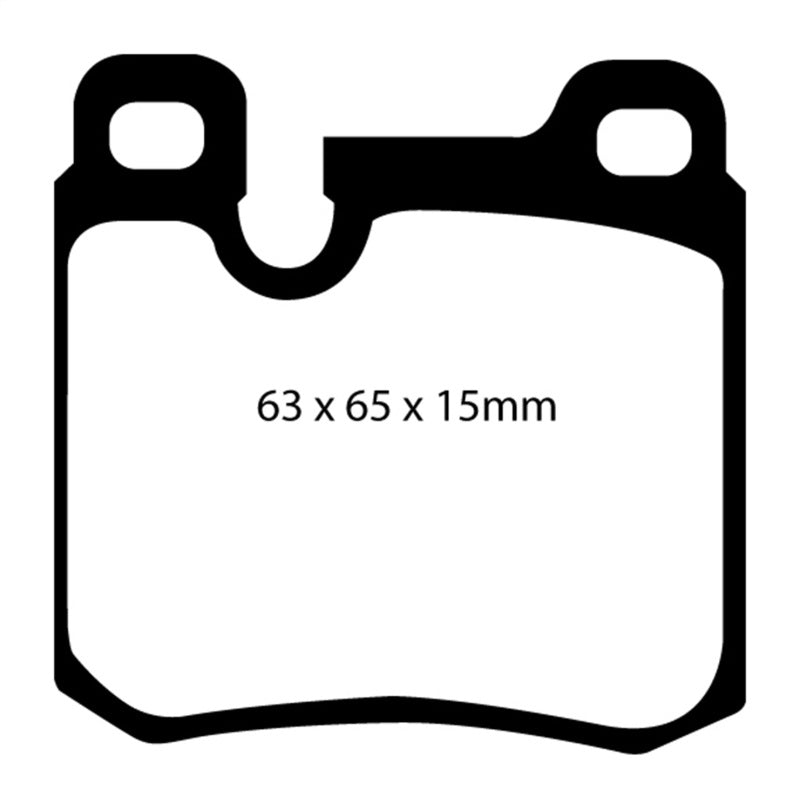 EBC 77-90 Porsche 911 3.3 Turbo Redstuff Rear Brake Pads