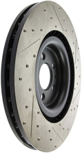 Load image into Gallery viewer, StopTech 13-14 Ford Mustang Shelby GT500 Front Right Slotted &amp; Drilled Sport Brake Rotor