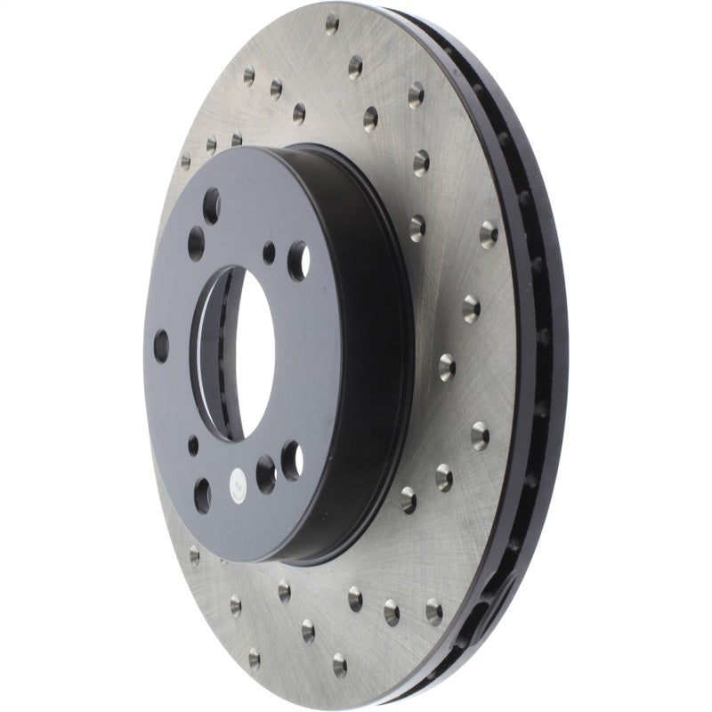 StopTech 02-06 Acura RSX (Excl. Type S) Cryo Cross Drilled Brake Rotor - Front Left