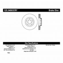 Load image into Gallery viewer, Stoptech 00-03 BMW M5 (E39) Front Right Premium High-Carbon Cryo Rotor