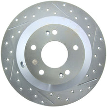 Load image into Gallery viewer, StopTech Select Sport 10-17 Hyundai Santa Fe Sport Slotted &amp; Drilled Left Rear Brake Rotor