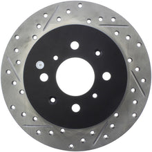 Load image into Gallery viewer, StopTech 02-03 Honda Civic Si Hatchback Slotted &amp; Drilled Right Rear Rotor