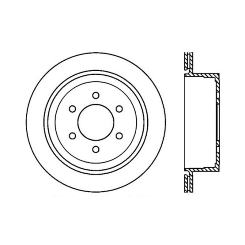 StopTech Performance 04-11 Ford F-150 Performance CryoStop Rear Brake Rotor