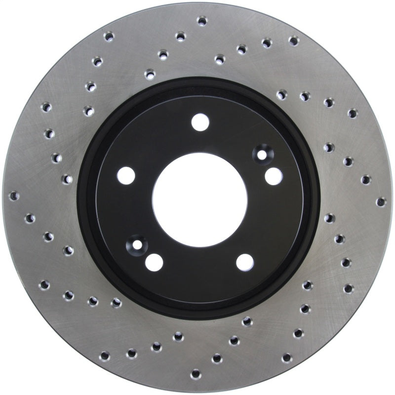 StopTech 11-13 Kia Optima / 13-14 Hyundai Veloster Turbo Front Right Drilled Sport Brake Rotor