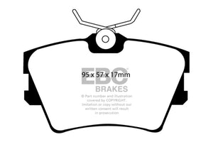EBC 97-98 Volkswagen Eurovan 2.5L Ultimax2 Rear Brake Pads