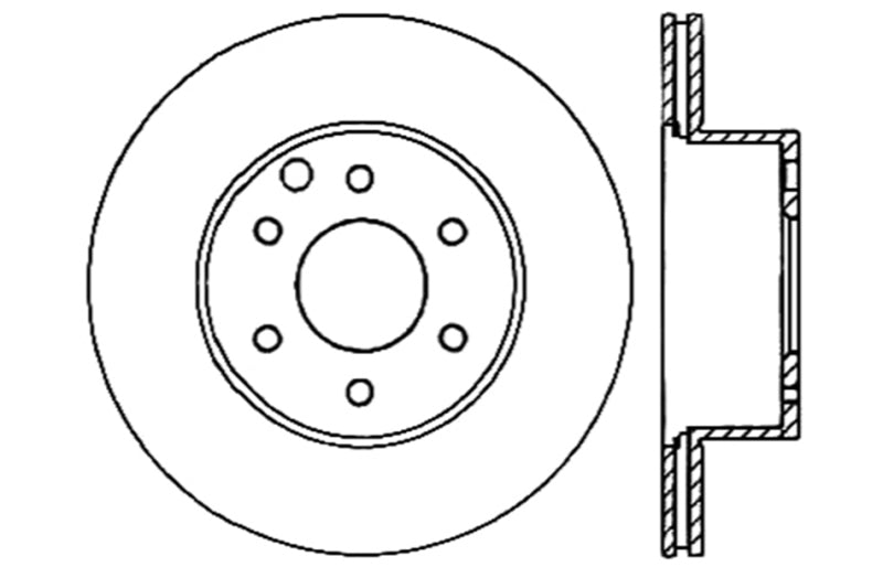 StopTech Drilled Sport Brake Rotor