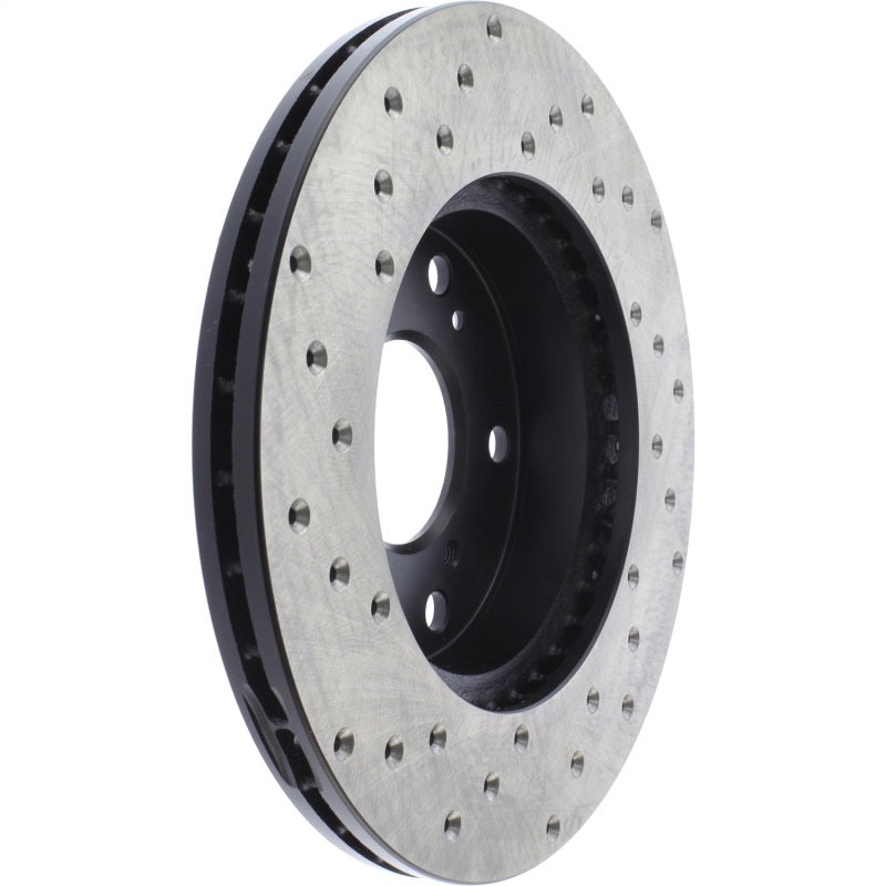 StopTech 02-06 Acura RSX (Excl. Type S) Cryo Cross Drilled Brake Rotor - Front Left