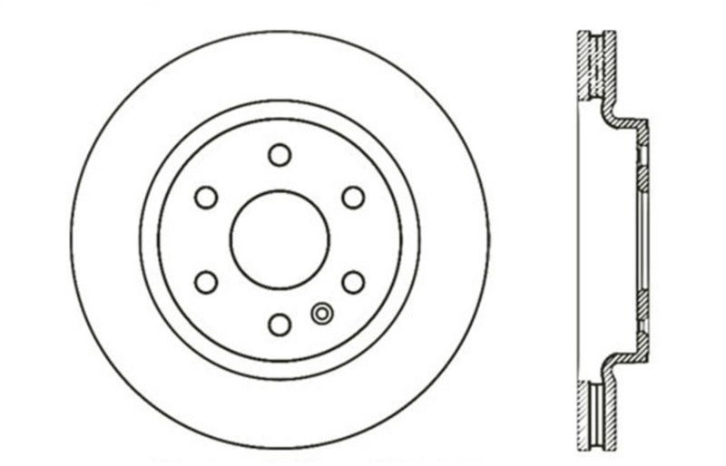StopTech 07-10 Buick Enclave / 09-10 Chevrolet Traverse Slotted & Drilled Left Front Rotor