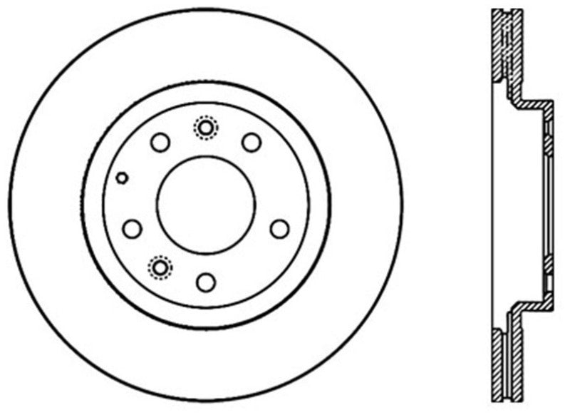 Stoptech 06-15 Mazda Miata MX-5 Front Premium Cryostop Brake Rotor
