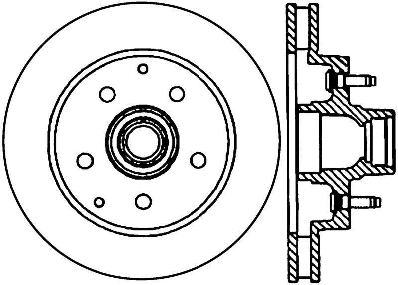 StopTech 92-99 Chevy C1500 Suburban Sport Cryo Slotted & Drilled Front Right Rotor