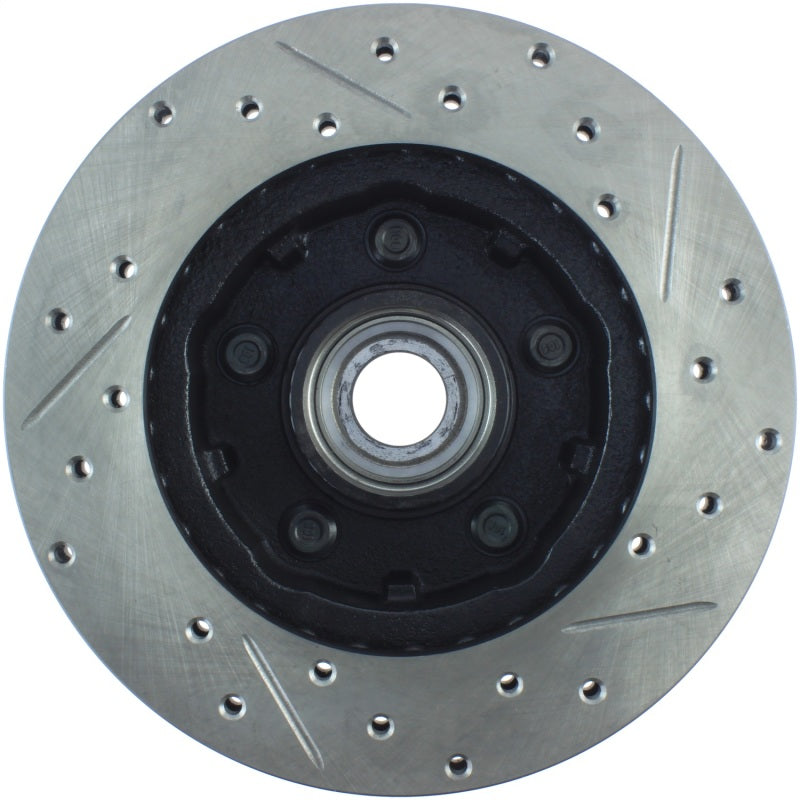 StopTech 90-94 Ford Ranger 2WD / 94 Mazda B2200/B2300/B2500 Front Slotted & Drilled Right Rotor