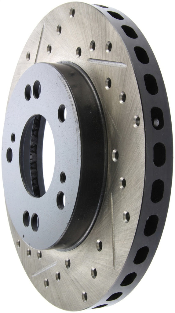 StopTech 90-99 Eagle Talon / 4/89-01 Mitsubishi Eclipse Right Front Slotted & Drilled Rotors