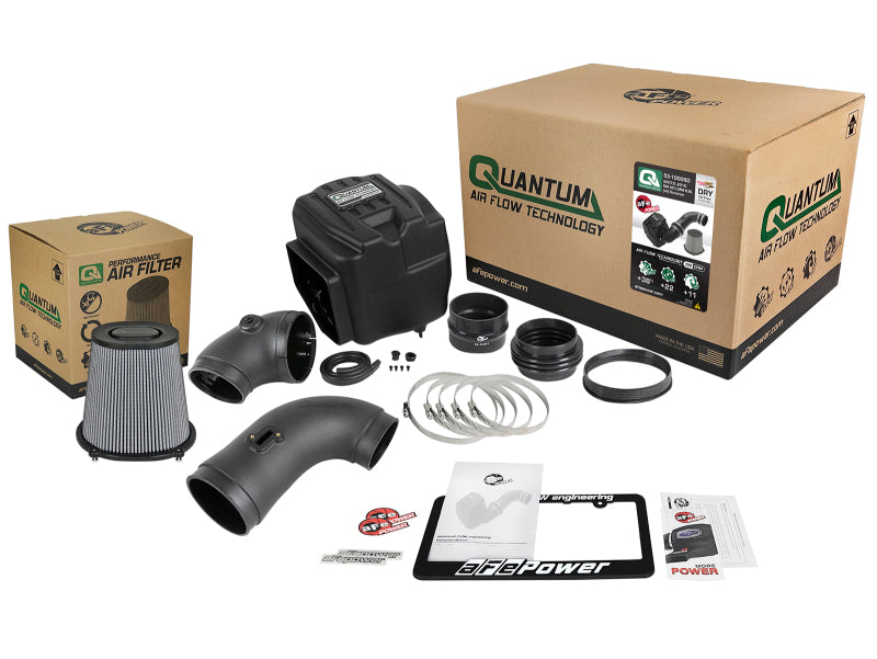 aFe Quantum Pro DRY S Cold Air Intake System 08-10 GM/Chevy Duramax V8-6.6L LMM - Dry