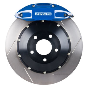 StopTech 07-12 BMW X5 Rear BBK w/ Blue ST-41 Calipers Slotted 380X32 Rotors/Pads/SS Lines