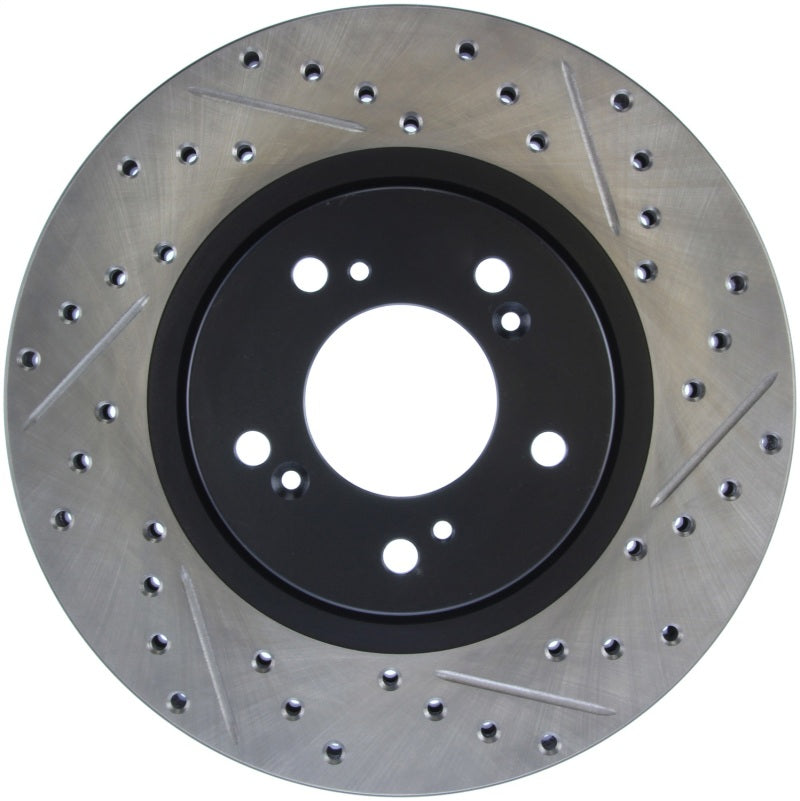 StopTech 99-04 Acura RL Left Front Slotted & Drilled Rotor