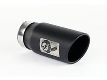 Load image into Gallery viewer, aFe Power Diesel Exhaust Tip Black- 4 in In x 5 out X 12 in Long Bolt On (Right)