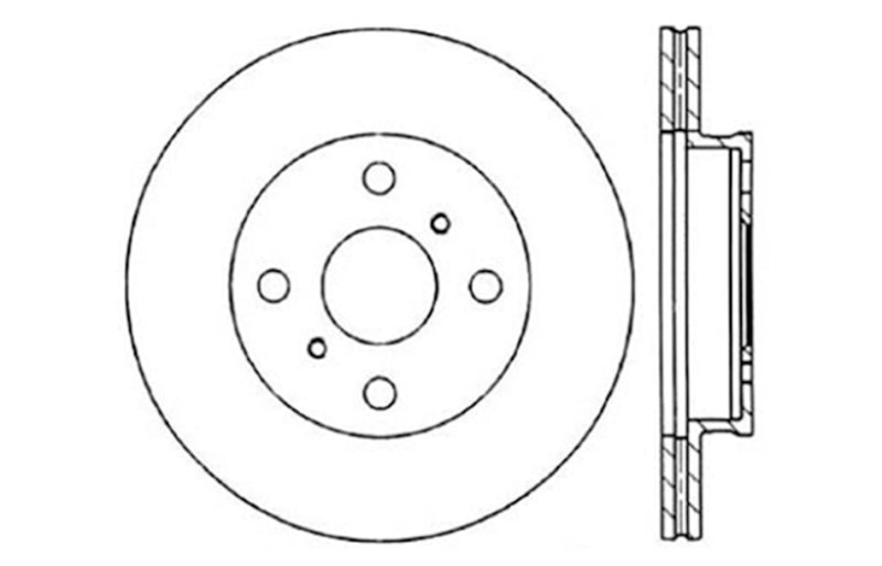 StopTech Drilled Sport Brake Rotor