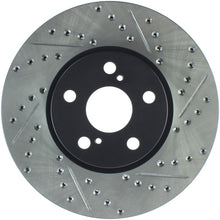 Load image into Gallery viewer, StopTech SportStop 09-10 Pontiac Vibe / 08-11 Scion xD Slotted &amp; Drilled Left Front Rotors