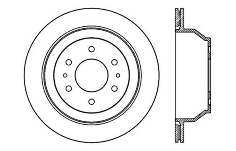 StopTech Slotted & Drilled Sport Brake Rotor