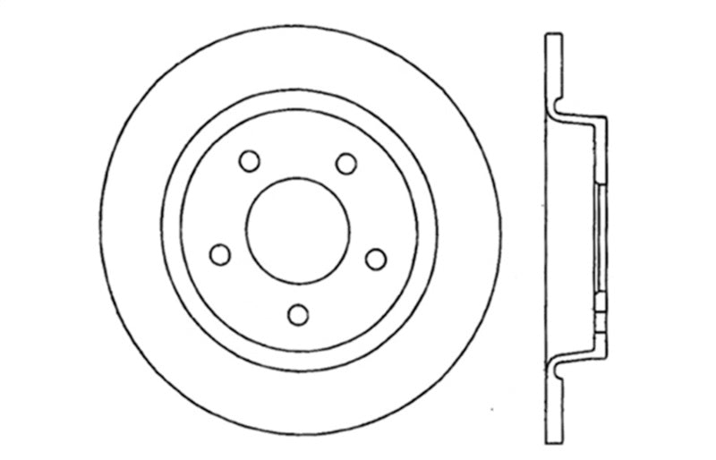 StopTech 2007-2013 Mazda 3 2.3L Cryo Drilled Right Rear Brake Rotor