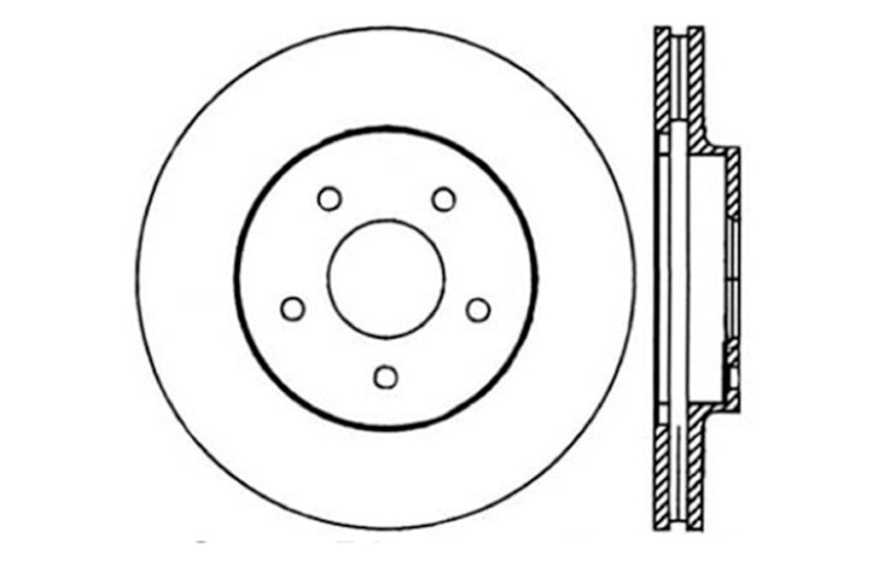 StopTech Drilled Sport Brake Rotor