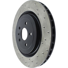 Load image into Gallery viewer, StopTech Drilled Sport Cryo Brake Rotor Left Rear 10-11 Chevy Camaro V8 SS