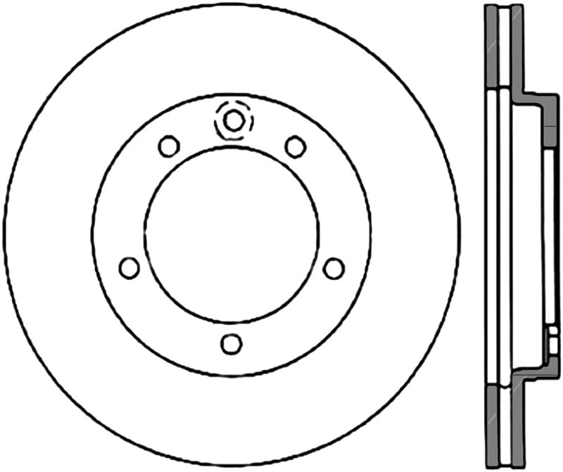 StopTech 6/93-99 Mitsubishi 3000GT-VR4 Drilled Left Rear Rotor