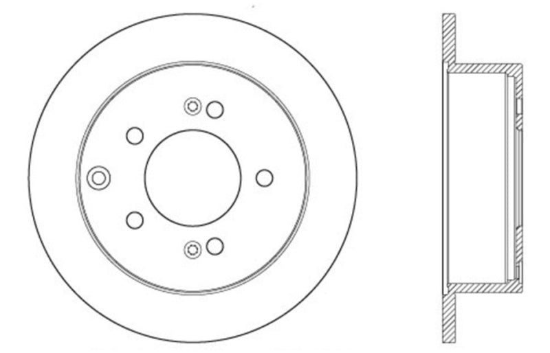 StopTech 10-13 Kia Soul Drilled Sport Left Front Rotor