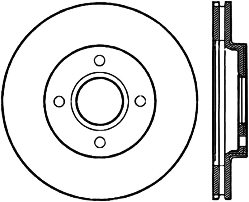 StopTech Slotted & Drilled Sport Brake Rotor
