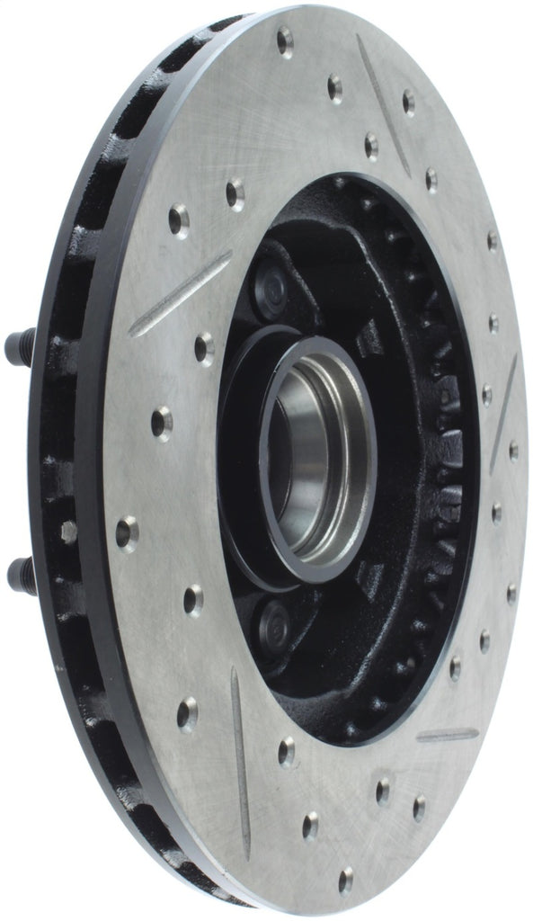 StopTech 90-94 Ford Ranger 2WD / 94 Mazda B2200/B2300/B2500 Front Slotted & Drilled Right Rotor