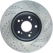 Load image into Gallery viewer, StopTech 09-10 Acura TSX/ 08-10 Honda Accord Coupe Right Front Slotted &amp; Drilled Rotor