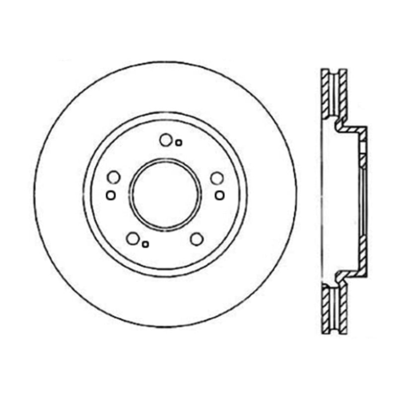 Stoptech 04-06 Lancer / 01-05 Sebring/Stratus Front CRYO-STOP Rotor