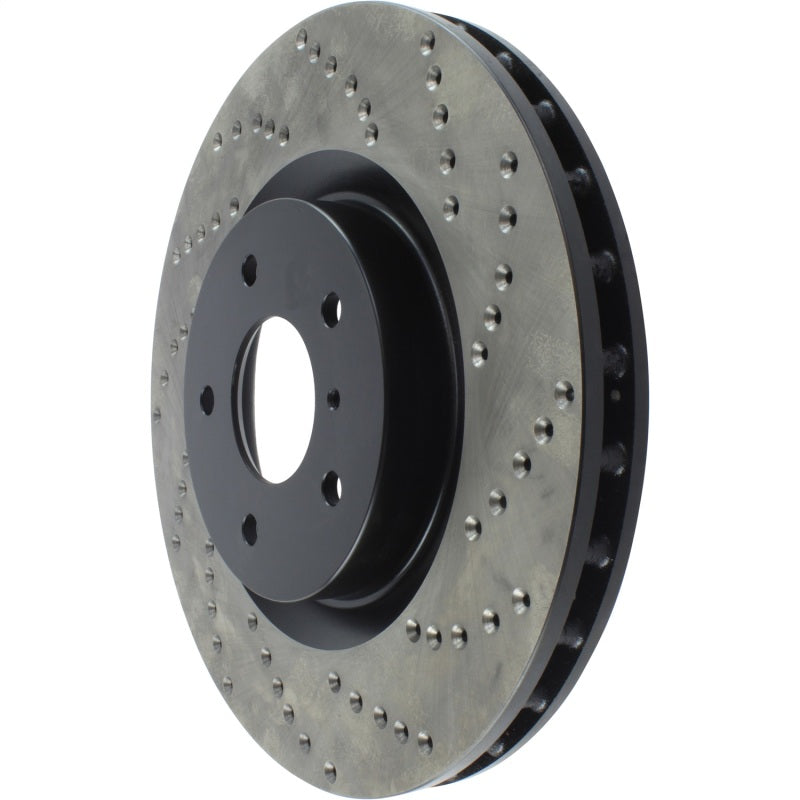 StopTech 03-08 Nissan 350Z Sportstop Cryo Drilled Left Front Rotor