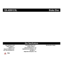 Load image into Gallery viewer, Stop Tech 07-12 Nissan Sentra Slotted Left Front CRYO Rotor