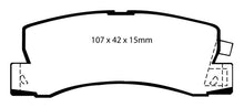Load image into Gallery viewer, EBC 99-01 Lexus RX300 3.0 2WD Greenstuff Rear Brake Pads