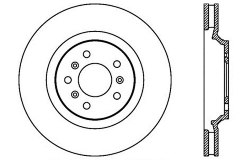 StopTech Slotted & Drilled Sport Brake Rotor