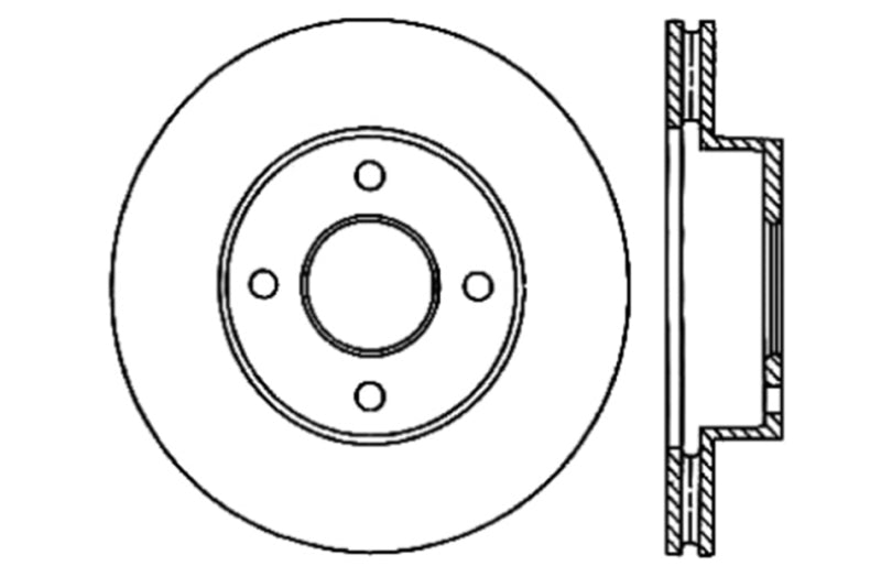 StopTech Drilled Sport Brake Rotor