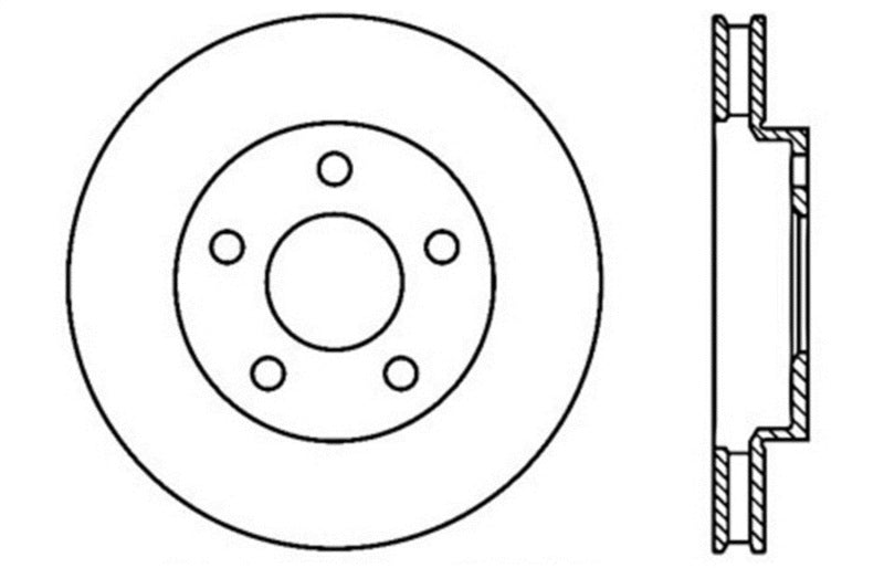 StopTech Slotted & Drilled Sport Brake Rotor
