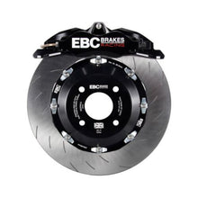 Load image into Gallery viewer, EBC Racing 12-17 Ford Fiesta ST (Mk7) Black Apollo-4 Calipers 330mm Rotors Front Big Brake Kit