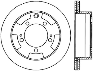 StopTech 91-96 Dodge Stealth 2WD / 90-99 Mitsubishi 3000GT Left Rear Slotted & Drilled Rotors