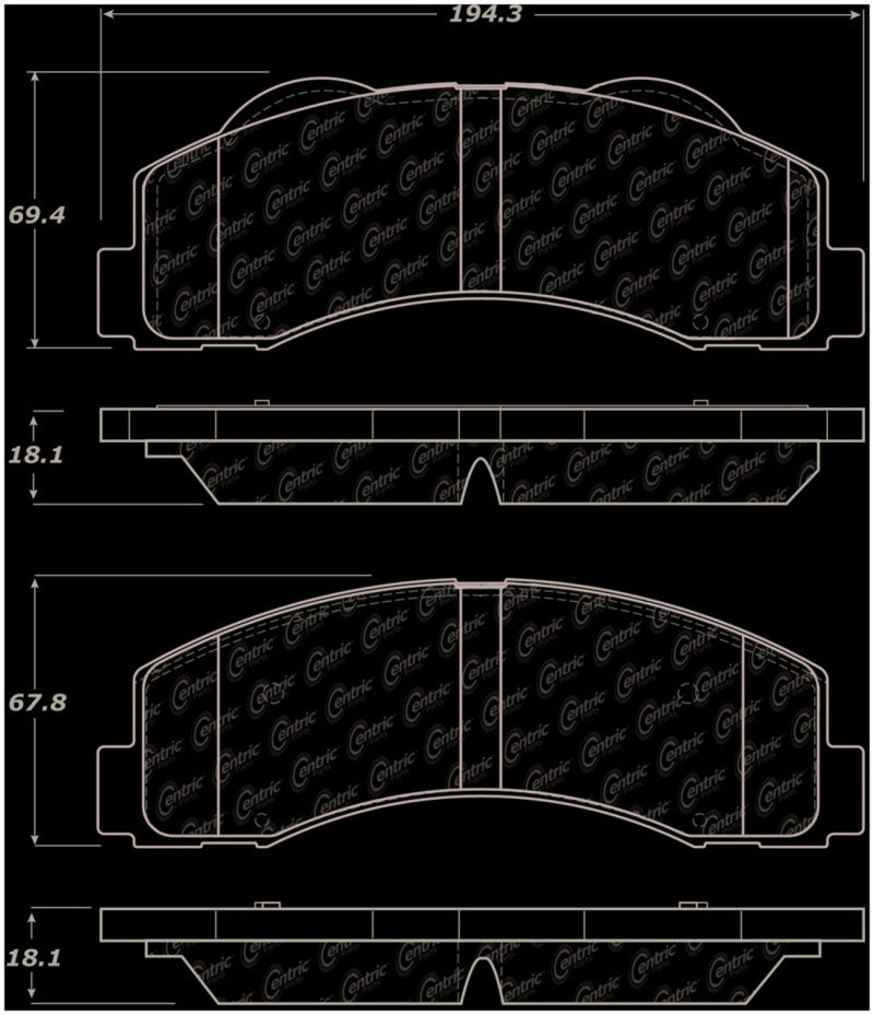 StopTech 15-21 Ford Expedition Front Truck & SUV Brake Pad