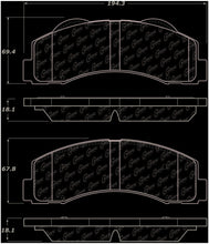Load image into Gallery viewer, StopTech 15-21 Ford Expedition Front Truck &amp; SUV Brake Pad