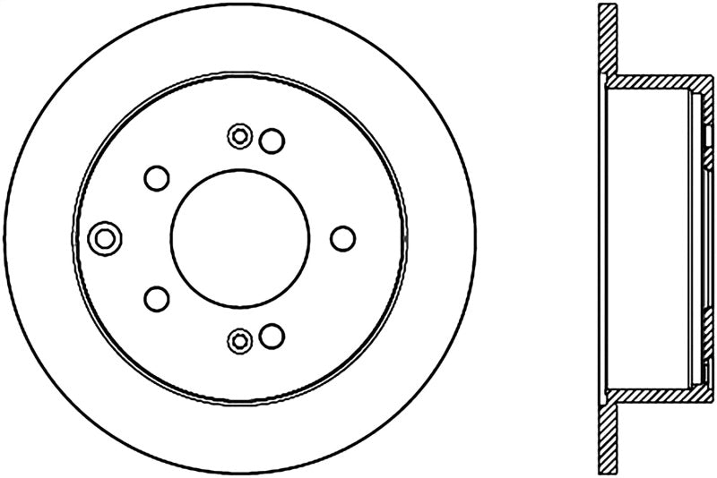 StopTech 10-13 Kia Soul Drilled Sport Left Front Rotor