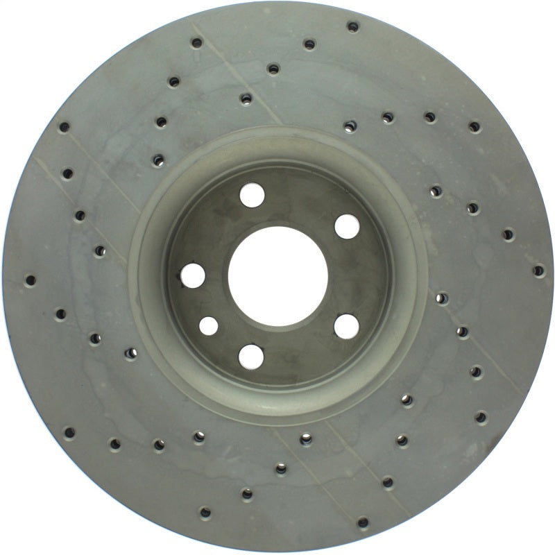 StopTech 10-15 Volvo XC60 Sportstop Drilled Left Front Cryo Rotor