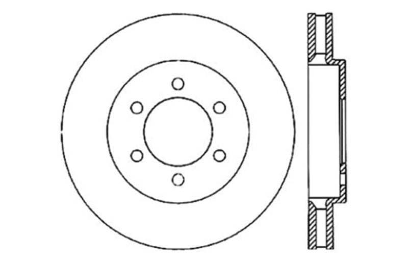 StopTech Drilled Sport Brake Rotor