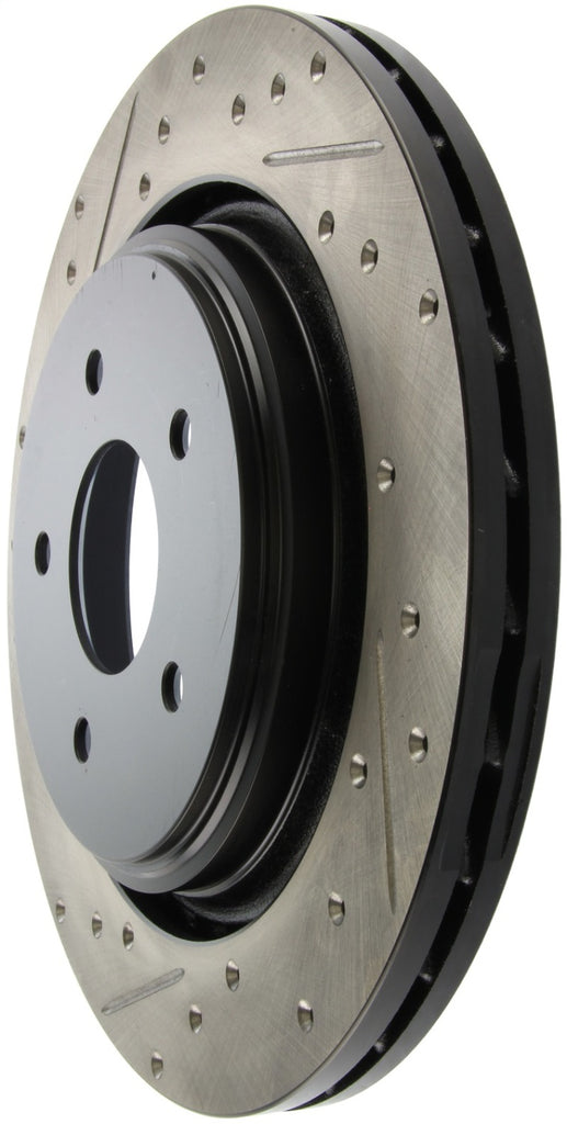 StopTech 06-08 Cadillac XLR-V SC / 06-09 Corvette (Z51) Rear Right Drilled & Slotted Rotor