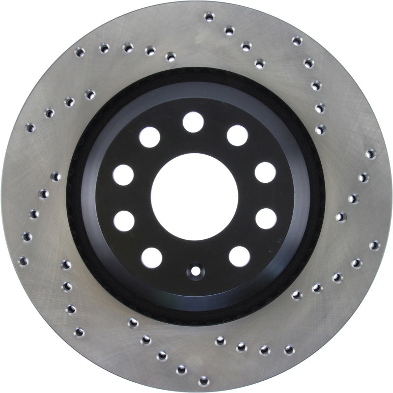 StopTech 09-13 VW CC 3.6L VR6 / 08-09 & 12 Golf R/Golf R32 Cryo Drilled Left Rear Rotor